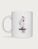 Cockatoo mug - Cockatoo perched on a branch