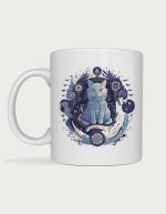 Cat mug - Spiritual Cat mystical cosmic illustration