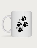 Dog coffee cup - Paw Prints