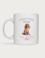 Cocker spaniel mug - Cocker Spaniel and Wine