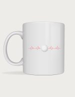 Golf heartbeat mug