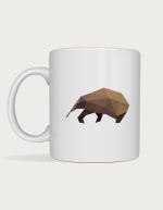 Echidna mug - low poly echidna design