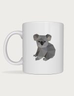 Koala mug - low poly koala design