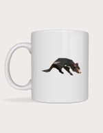 Tasmanian devil mug - low poly tasmanian devil design