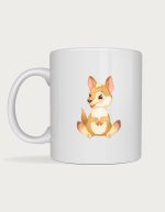 Kangaroo cup - Cute Baby Kangaroo watercolour illustration