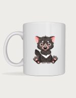 Tasmanian devil coffee mug - Cute Baby Tasmanian Devil watercolour illustration