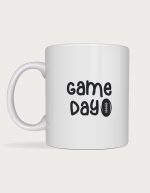 Rugby fan gift - Game Day playful lettering with ball icon