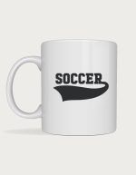 Soccer mug - bold varsity Soccer text design