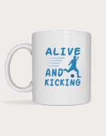 Soccer mug - Alive And Kicking player silhouette