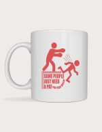 Rude mug - Pat On The Back pictogram design