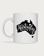 Australia mug - Australia map silhouette design