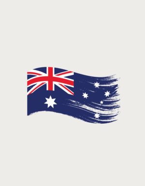 Australian flag design - flat print artwork for the australia mug