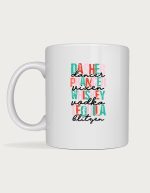 Reindeer names cocktail mug
