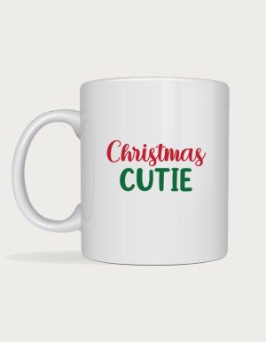 Cute christmas mug - Christmas Cutie script design