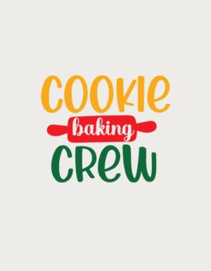 Cookie Baking Crew mug design - flat print artwork shown on a plain background