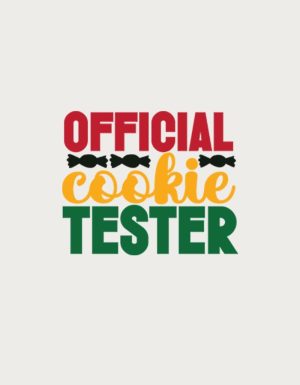Official Cookie Tester mug design - flat print artwork shown on a plain background