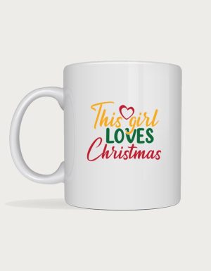 This Girl Loves Christmas mug