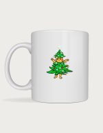 Christmas Tree cat mug