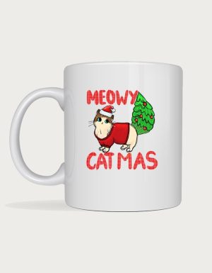 Meowy Catmas mug