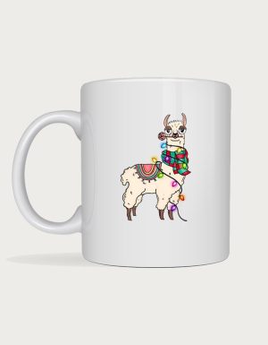 Christmas Llama mug