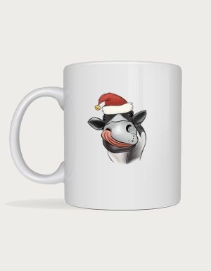 Christmas Moo cow mug