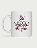 Wonderful Time reindeer mug