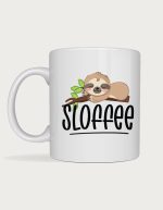 Cute coffee mug - Sloffee sleeping sloth illustration