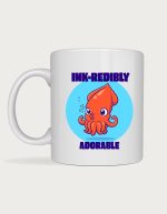 Kawaii mug - Ink-redibly Adorable squid illustration