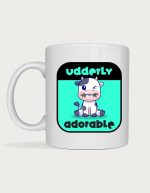 Cute mug - Udderly Adorable cow illustration