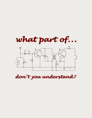 What Part Don't You Understand circuit diagram - flat print artwork for the engineer mug funny
