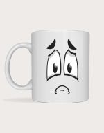 Funny face mug - Blue Monday teary expression