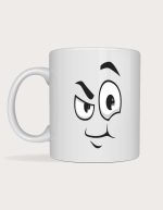 Funny face mug - Caffeine Craver winking expression