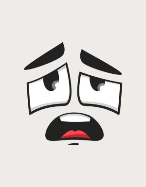 Brew Brooder face mug design - flat print artwork shown on a plain background