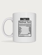 Family mug - Brother nutritional facts label design