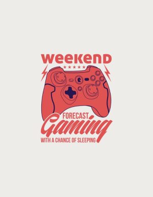 Weekend Forecast Gaming controller design - flat print artwork for the gamer mug