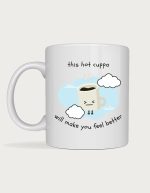 Get well soon gift mug - Hot Cuppa design