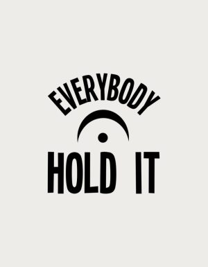 Everybody Hold It fermata symbol - flat print artwork for the music coffee mug