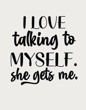 She Gets Me sassy mug design - flat print artwork shown on a plain background