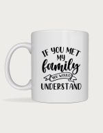 If You Met My Family mug