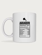 Zodiac mug - Aquarius Nutritional Facts label