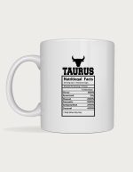Zodiac mug - Taurus Nutritional Facts label