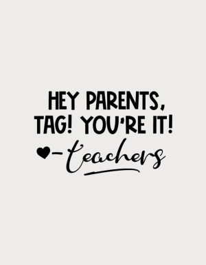 Tag To Parents teacher mug