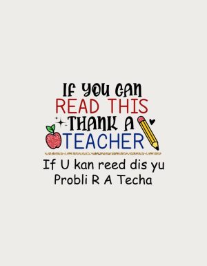 Thank you teacher mug - Can You Read This