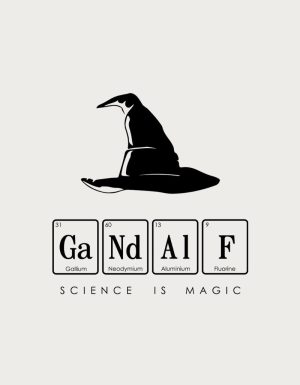 Teacher coffee mug - Gandalf science pun