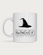 Teacher coffee mug - Gandalf science pun