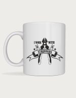 Tradie coffee cup - I Work With Strippers electrician mug
