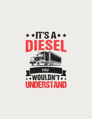 It's a Diesel - flat print artwork for the truck driver mug