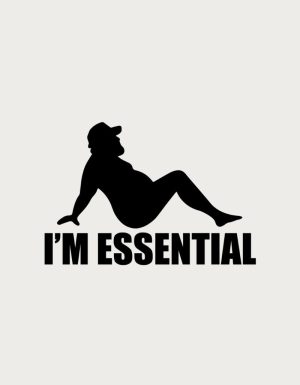 I'm Essential Truck Driver - flat print artwork for the trucker travel mug