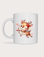 Baby Deer Cupid valentine mug