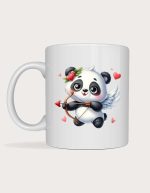 Panda Cupid valentine mug